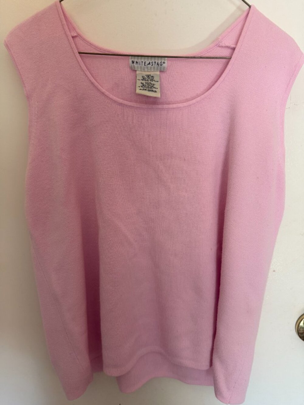 White Stag Pink Tank Top W XL